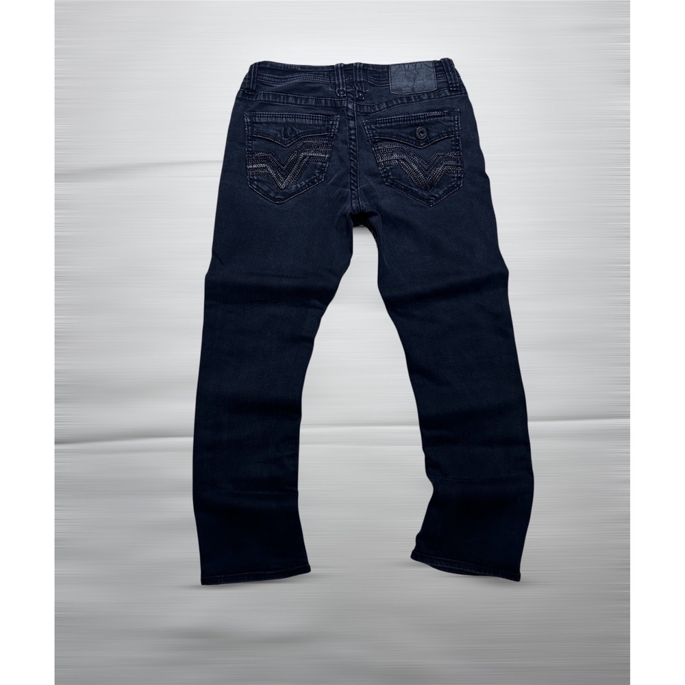 Salvage Supply Co Jeans Men's 30x30 Black Mayhem Straight Distressed Buckle